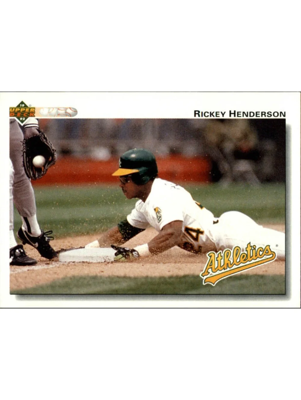 Rickey Henderson 1992 Upper Deck MLB #155 Baseball Card Oakland Athletics